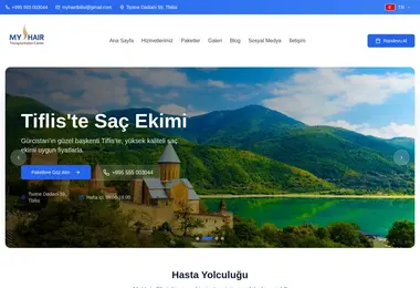 Screenshot of myhairclinic.ge