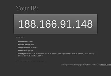 Скриншот myip.ge