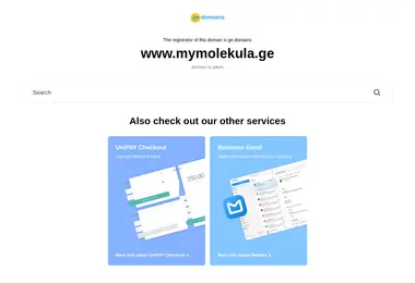 mymolekula.ge-ის ეკრანის სურათი