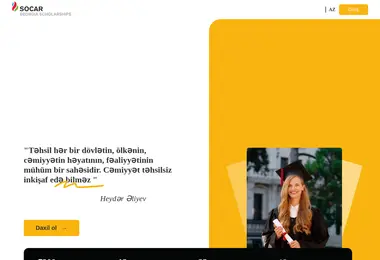 Screenshot of myscholarship.ge