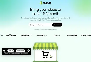 Скриншот myshopify.ge