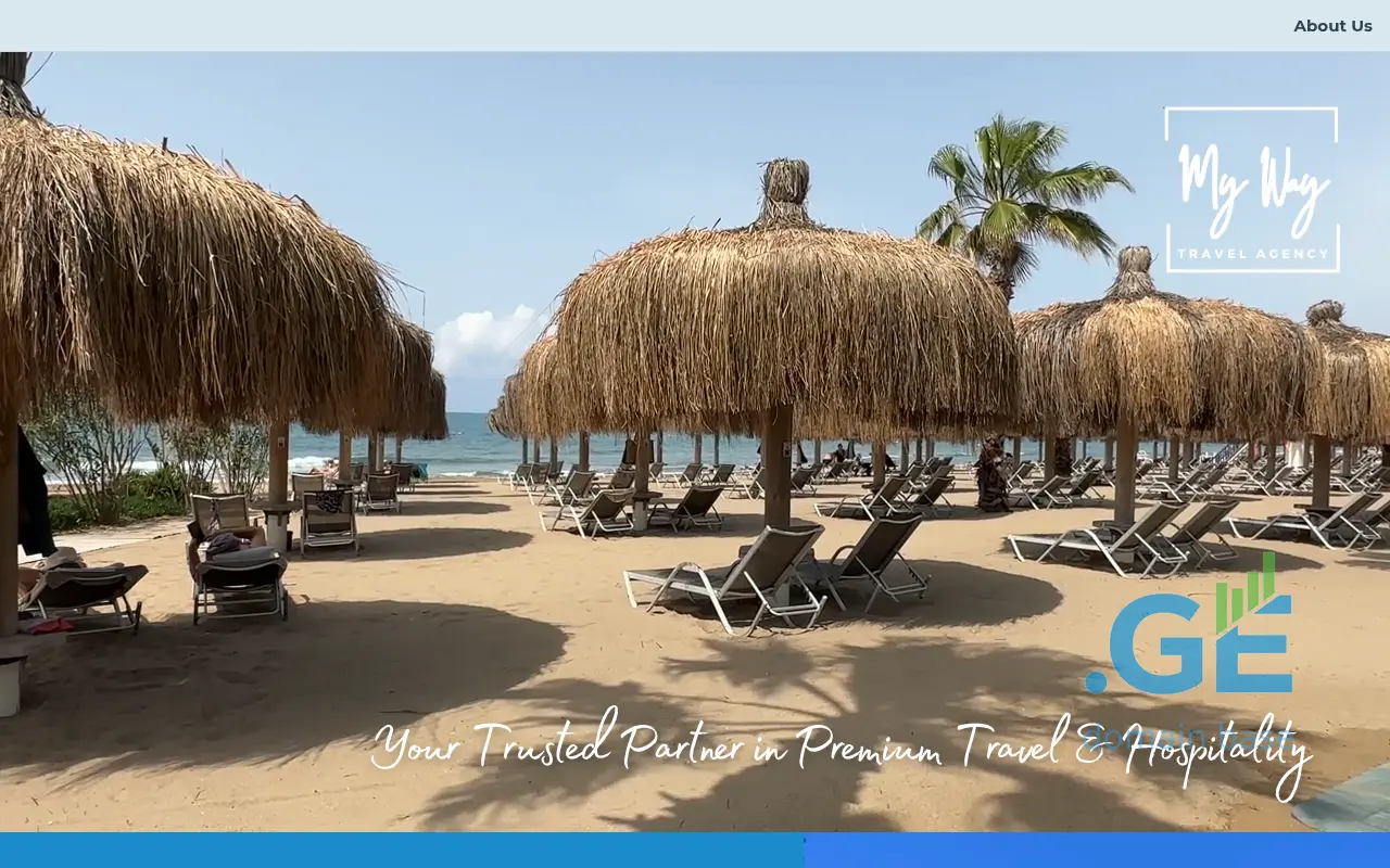 Screenshot of the site mywaytravel.ge