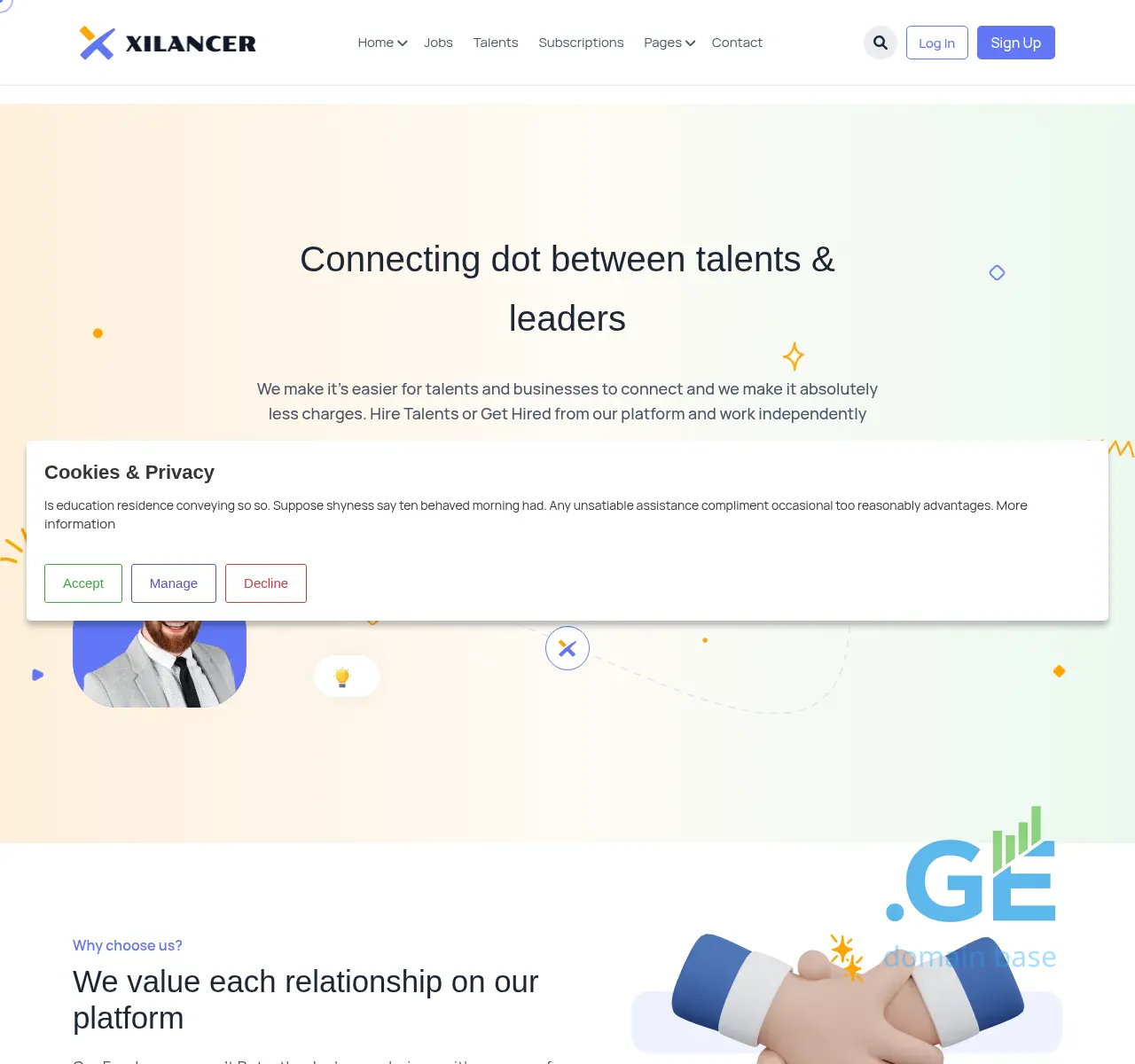 Screenshot of the site mzada.ge at 2025-11-22