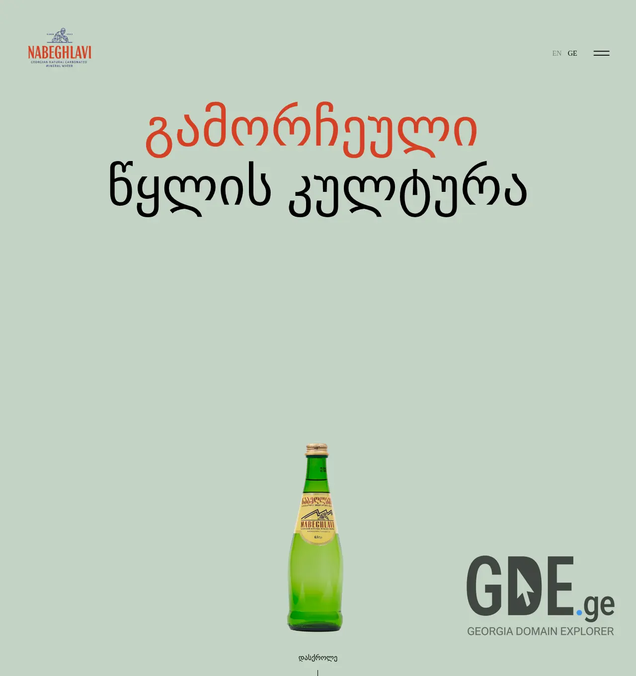 Screenshot of the site nabeghlavi.ge at 2025-12-01