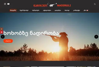 Screenshot of nadiruli.ge
