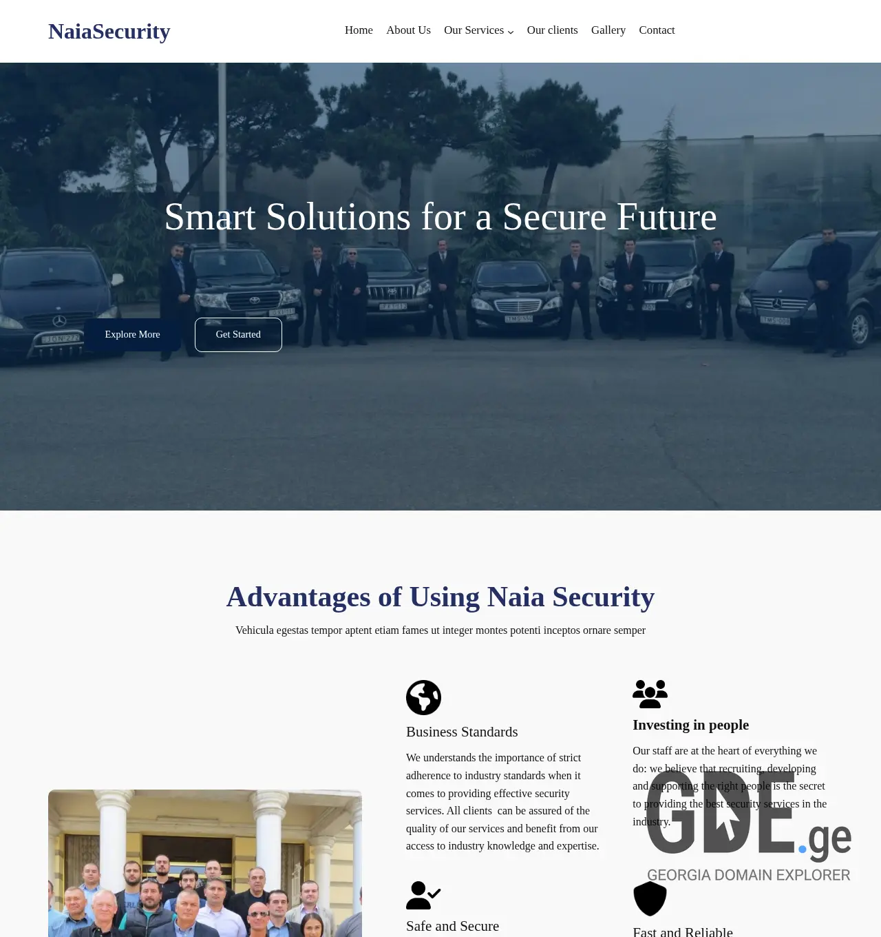 Screenshot of the site naia.ge at 2025-12-01