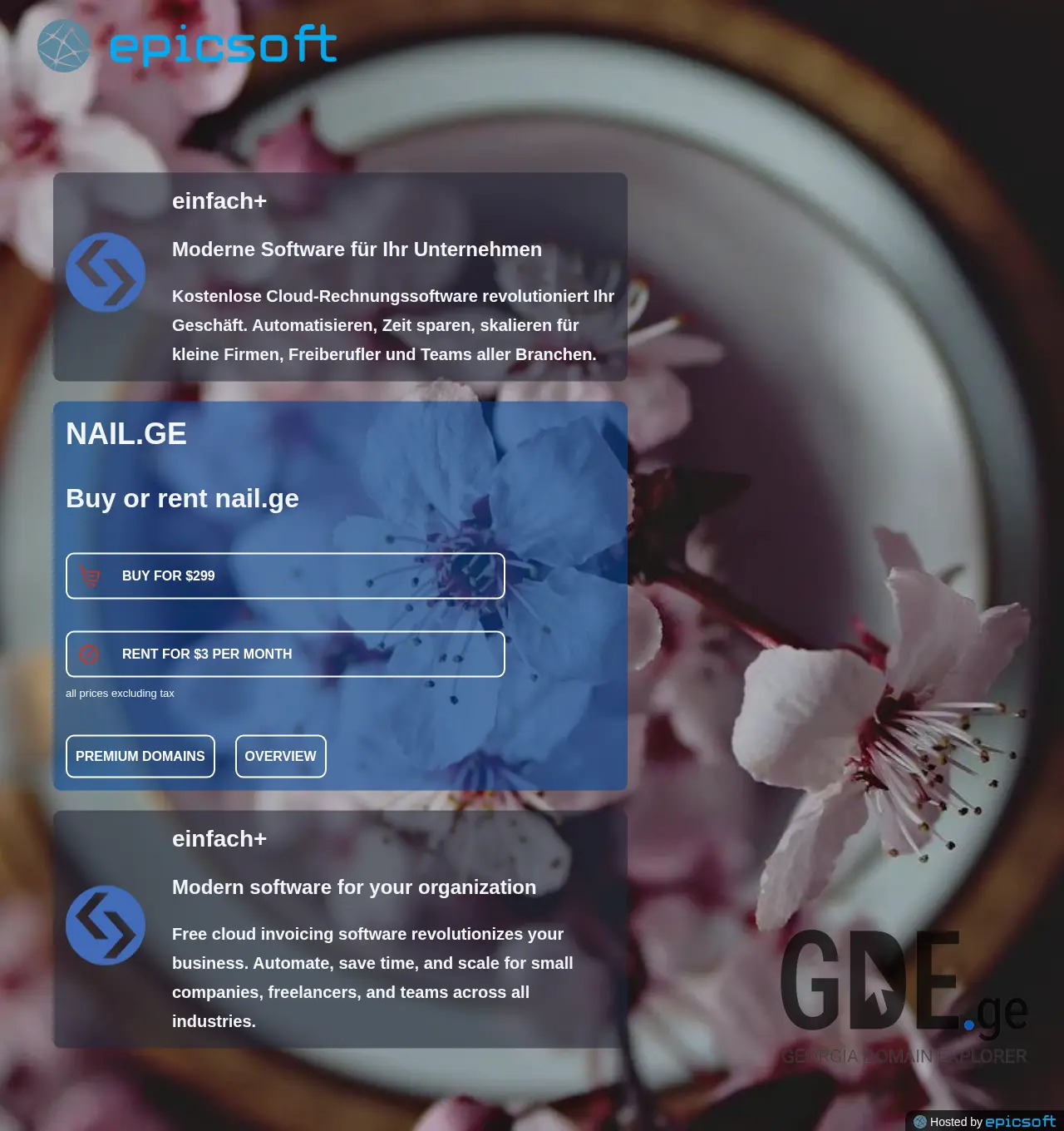 Screenshot of the site nail.ge at 2025-12-01