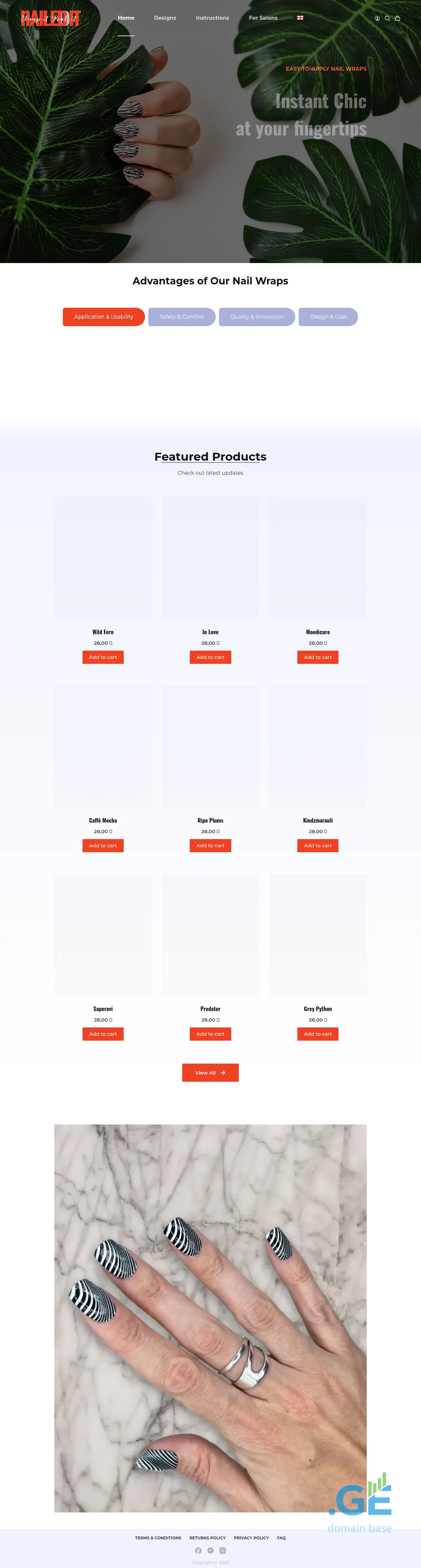 Screenshot of the site nailedit.ge