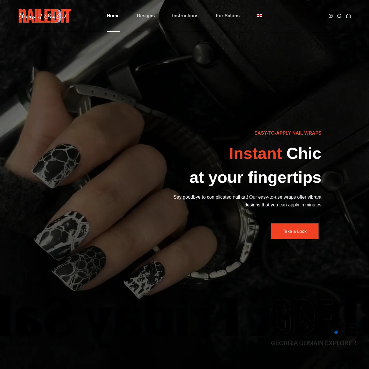 Screenshot of the site nailedit.ge at 2025-12-12