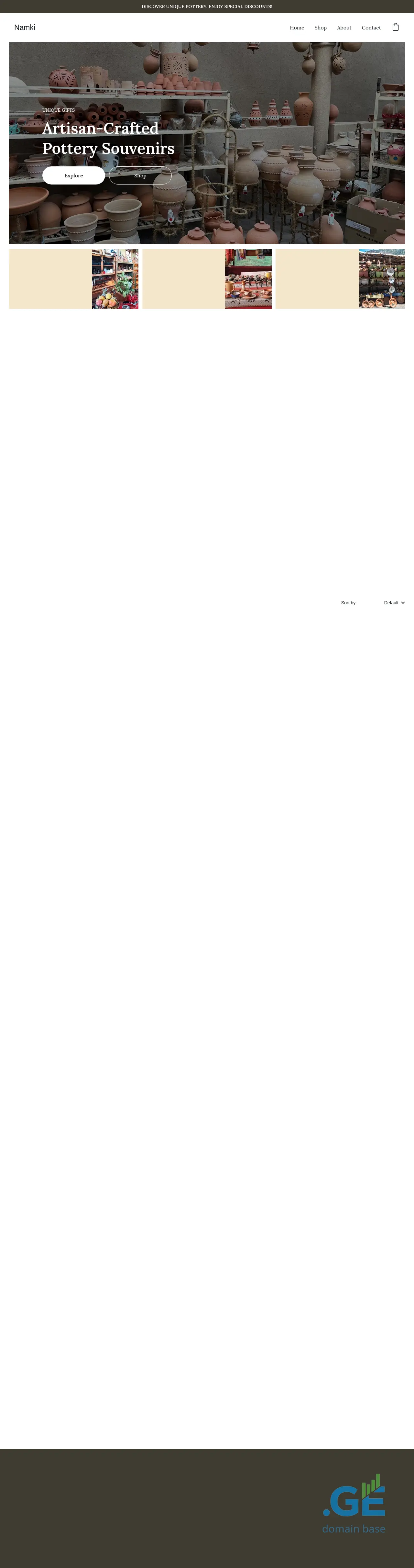 Screenshot of the site namki.ge