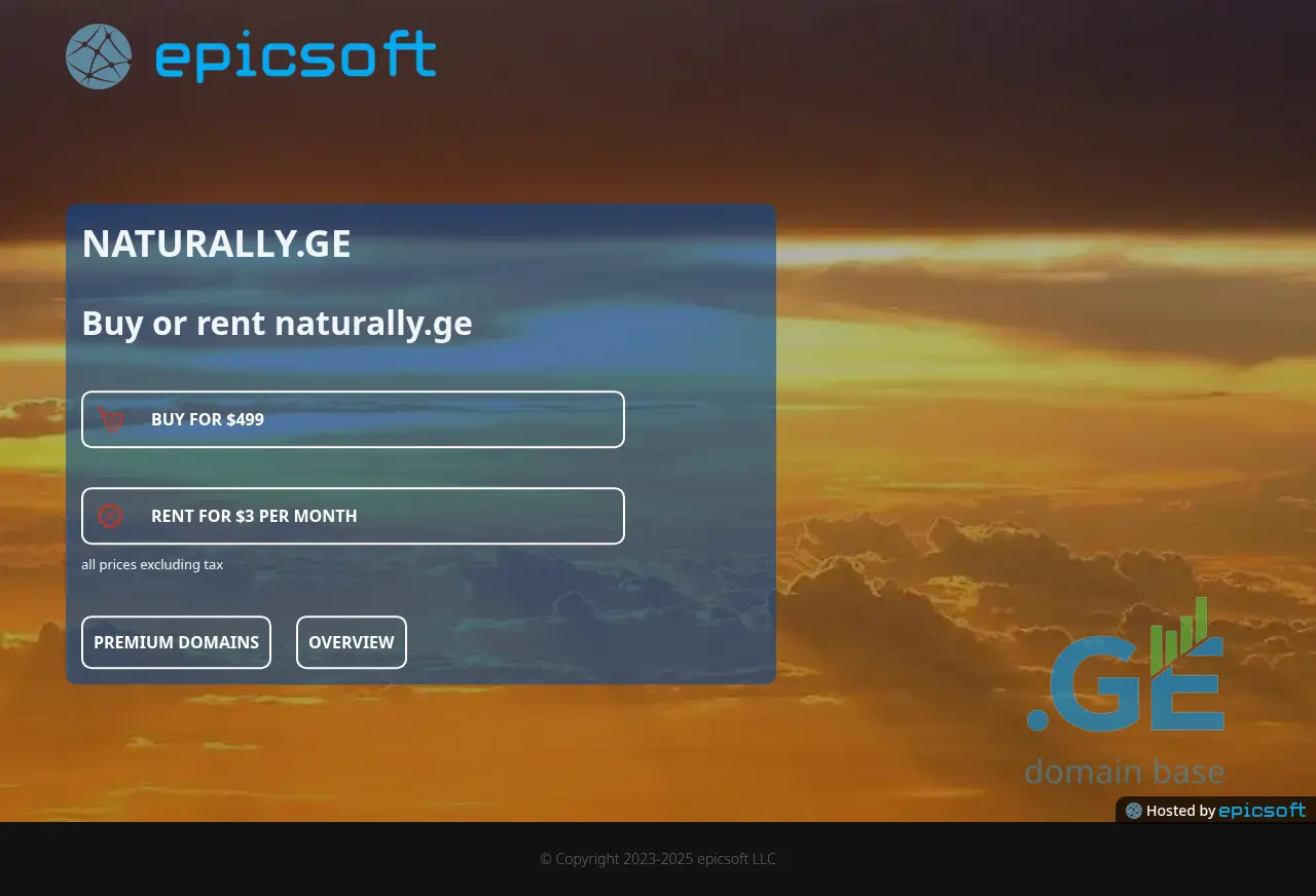 Screenshot of the site naturally.ge