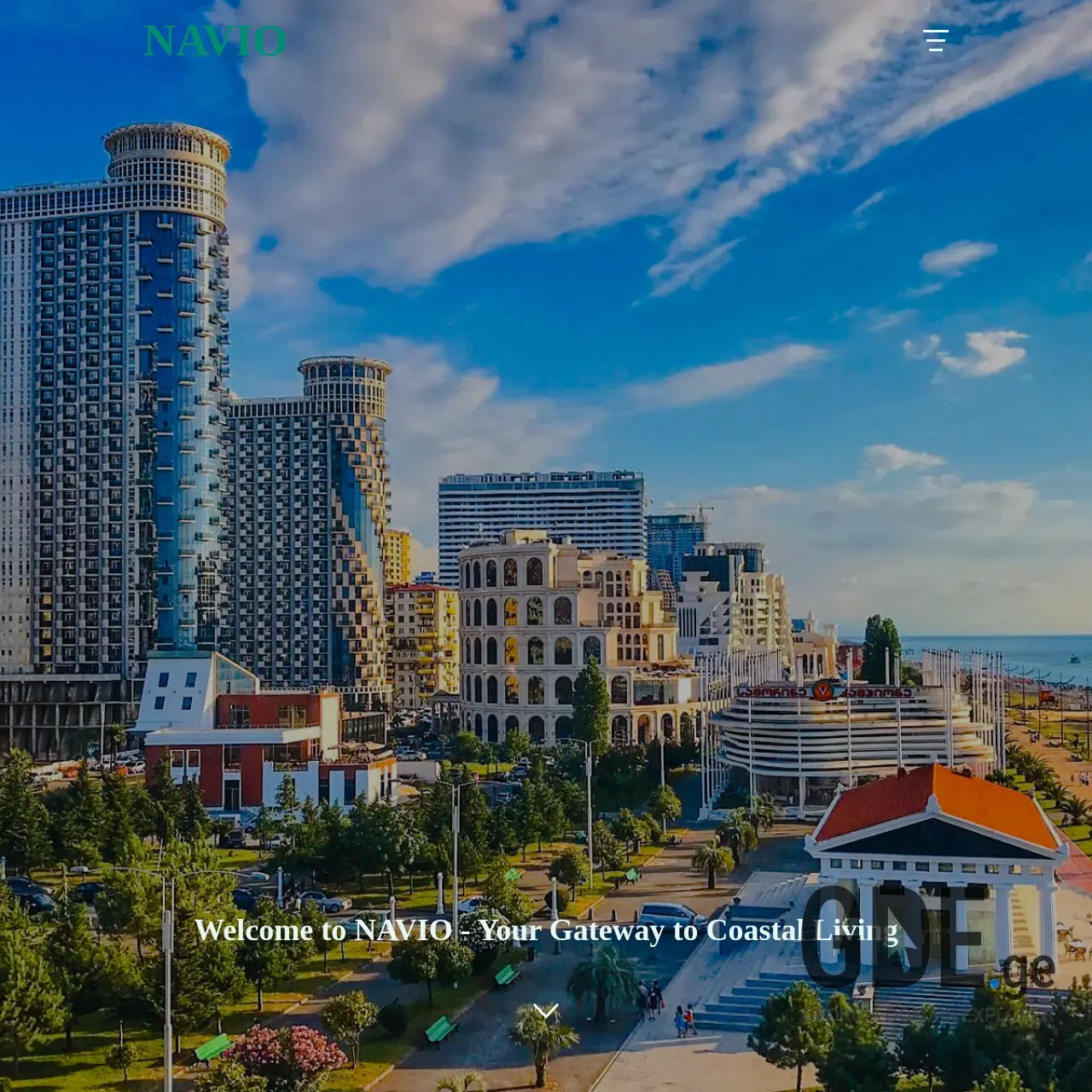 Screenshot of the site navio.ge at 2025-12-14