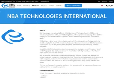 Screenshot of nbatech.ge