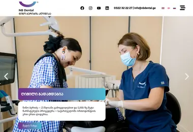 Screenshot of nbdental.ge