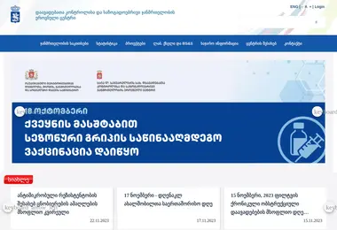 Screenshot of ncdc.ge