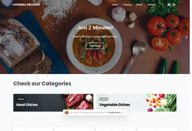 Скриншот ndelicacy.ge