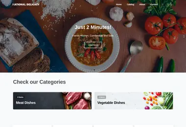 Скриншот ndelicacy.ge