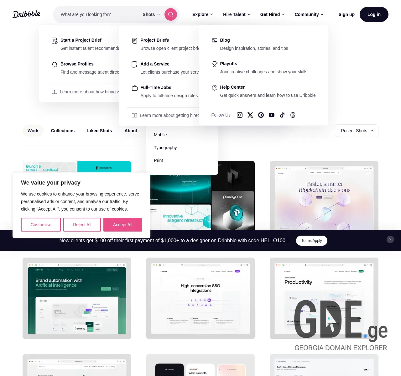 Screenshot of the site ndro.ge at 2025-11-26
