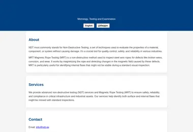 Screenshot of ndt.ge