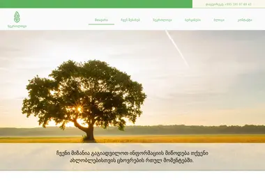 Screenshot of necrologi.ge