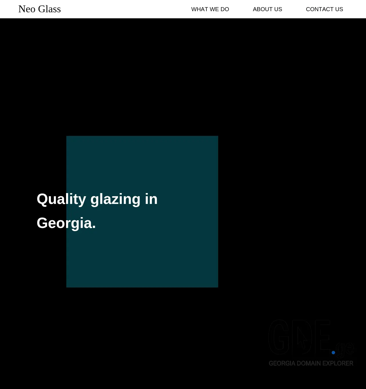 Screenshot of the site neoglass.ge at 2025-12-02