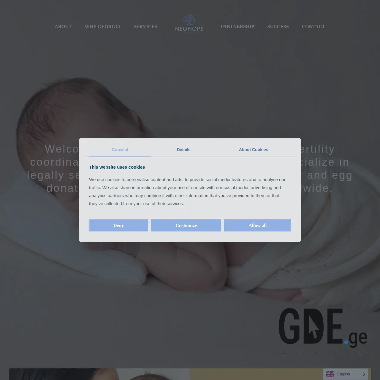 Screenshot of the site neohope.ge at 2025-12-12