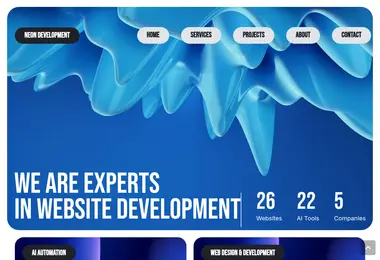 Скриншот neondev.ge