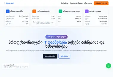 neosoft.ge-ის ეკრანის სურათი