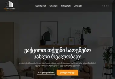 Screenshot of neostandard.ge