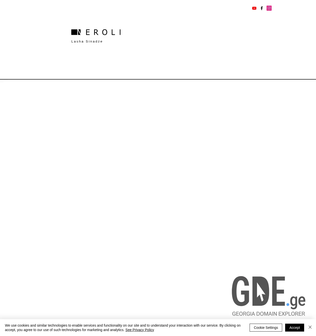 Screenshot of the site neroli.ge at 2025-12-02