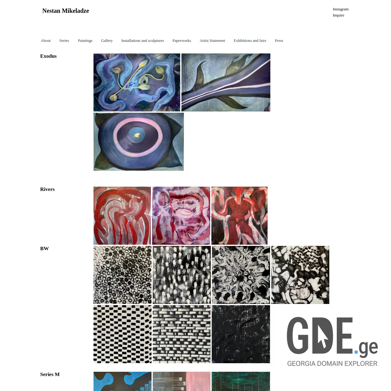 Screenshot of the site nestan.ge at 2025-12-12