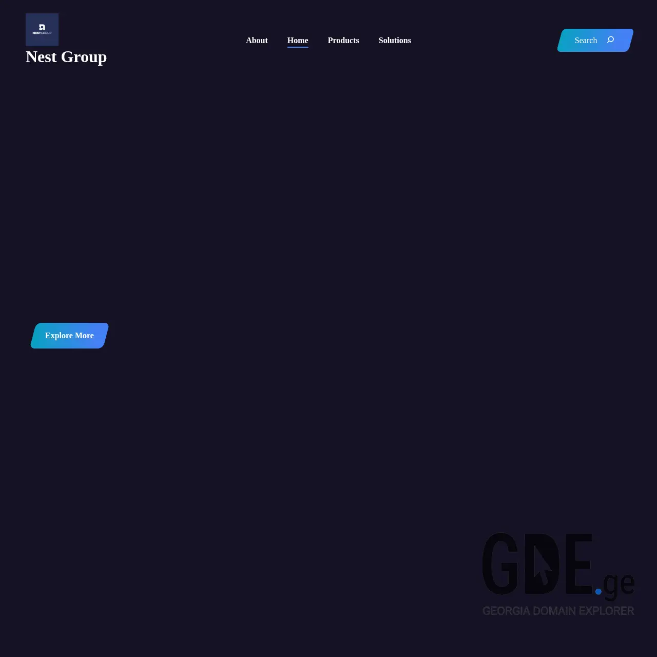 Screenshot of the site nestgroup.ge at 2025-12-12