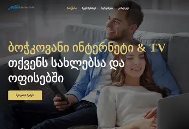 Скриншот netservice.com.ge