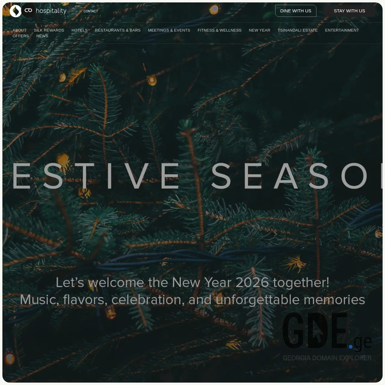Screenshot of the site new2026.ge at 2025-12-15