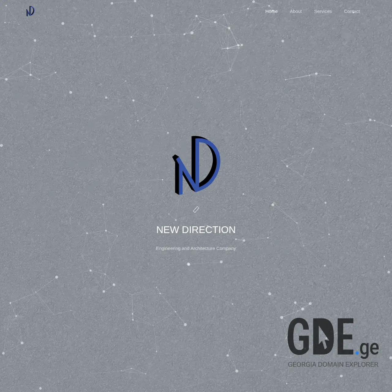 Screenshot of the site newdirection.ge at 2025-12-12