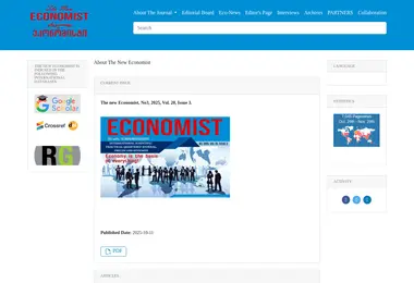 Screenshot of neweconomist.com.ge