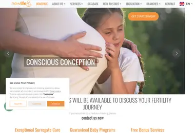 Screenshot of newlifegeorgia.ge