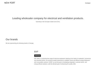 Screenshot of newport.ge