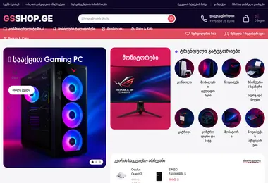 Screenshot of newprojectgs.ge