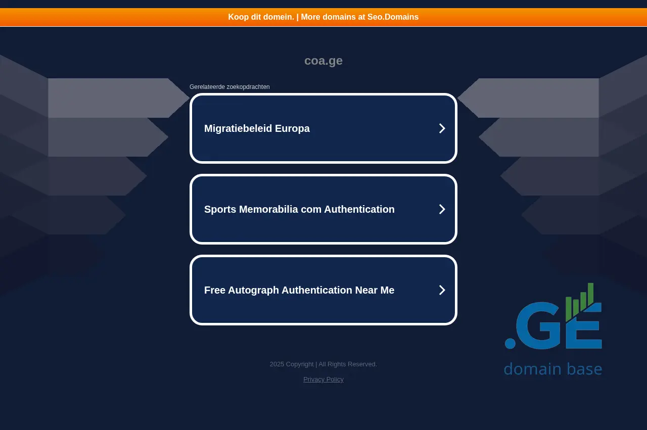 Screenshot of the site news.coa.ge