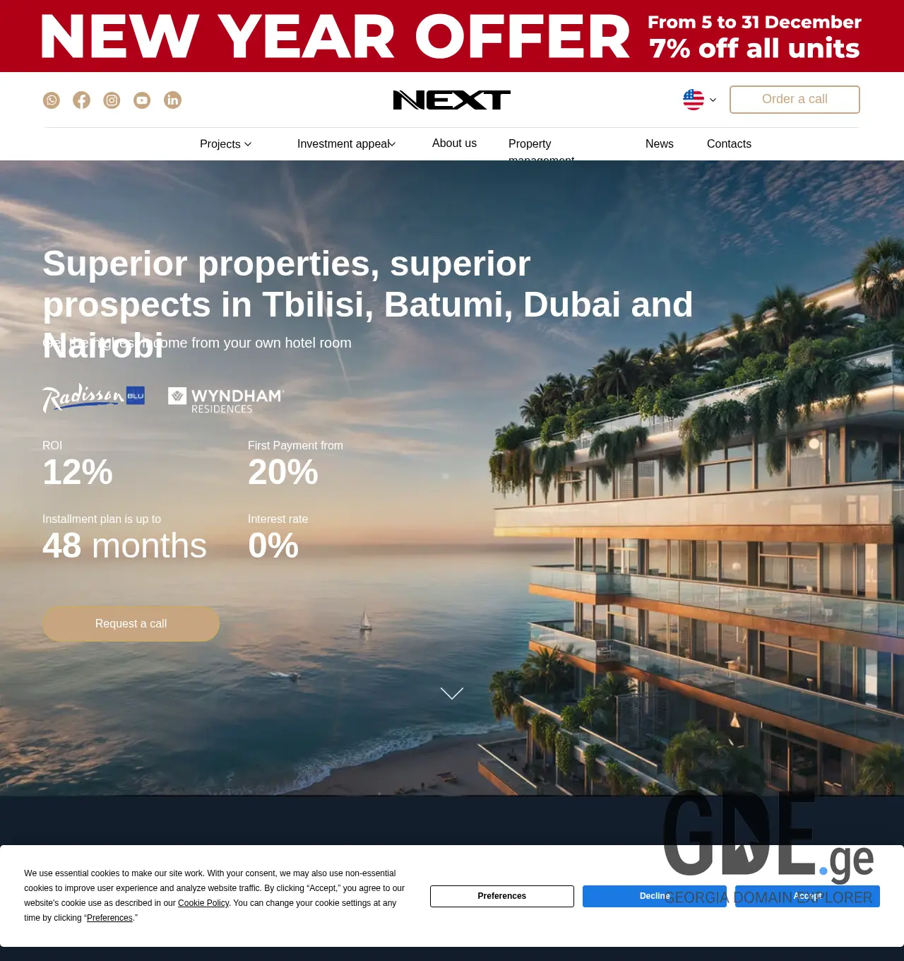 Screenshot of the site nextgroup.ge at 2025-12-03