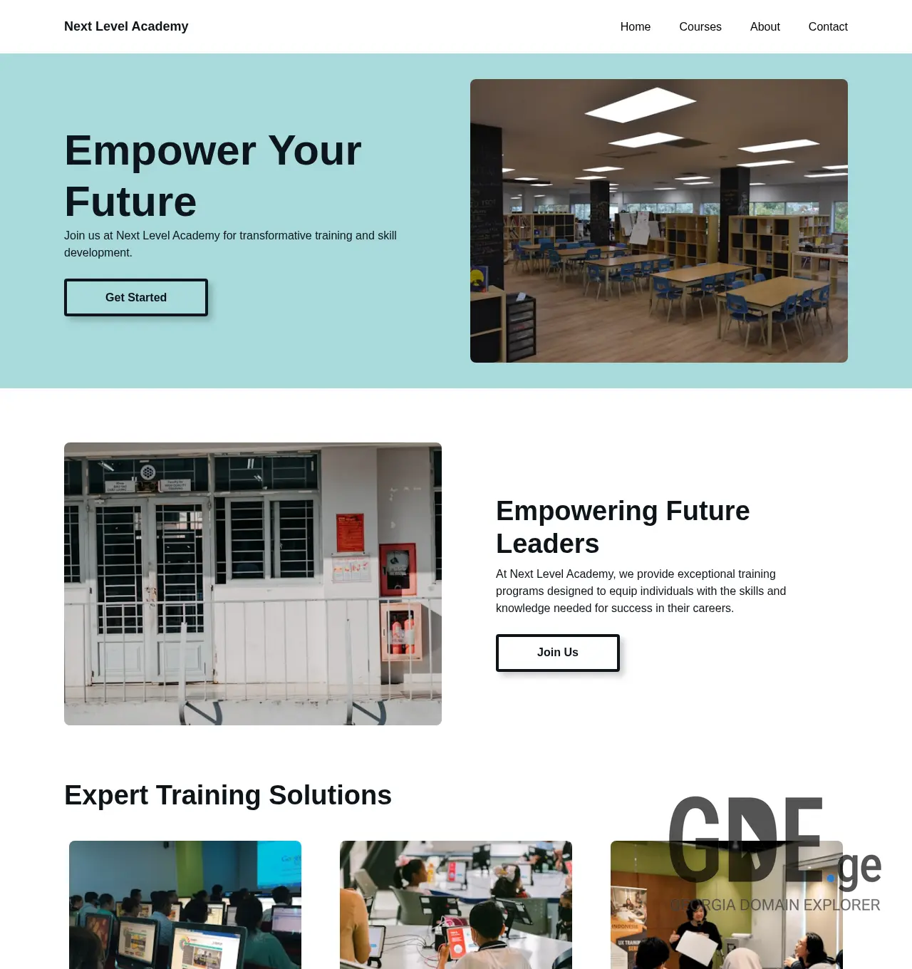 Screenshot of the site nextlevel.ge at 2025-12-03