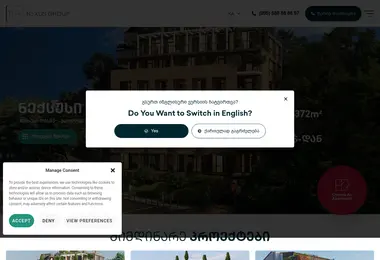 Screenshot of nexusgroup.ge
