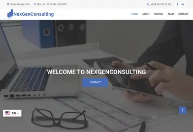 Screenshot of ngconsulting.ge