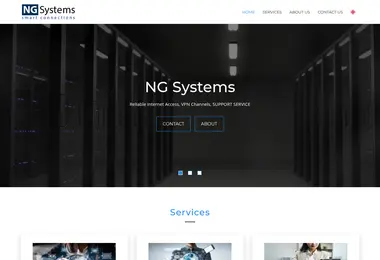 Screenshot of ngsystems.ge