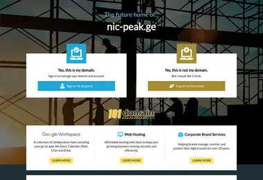 Screenshot of nic-peak.ge