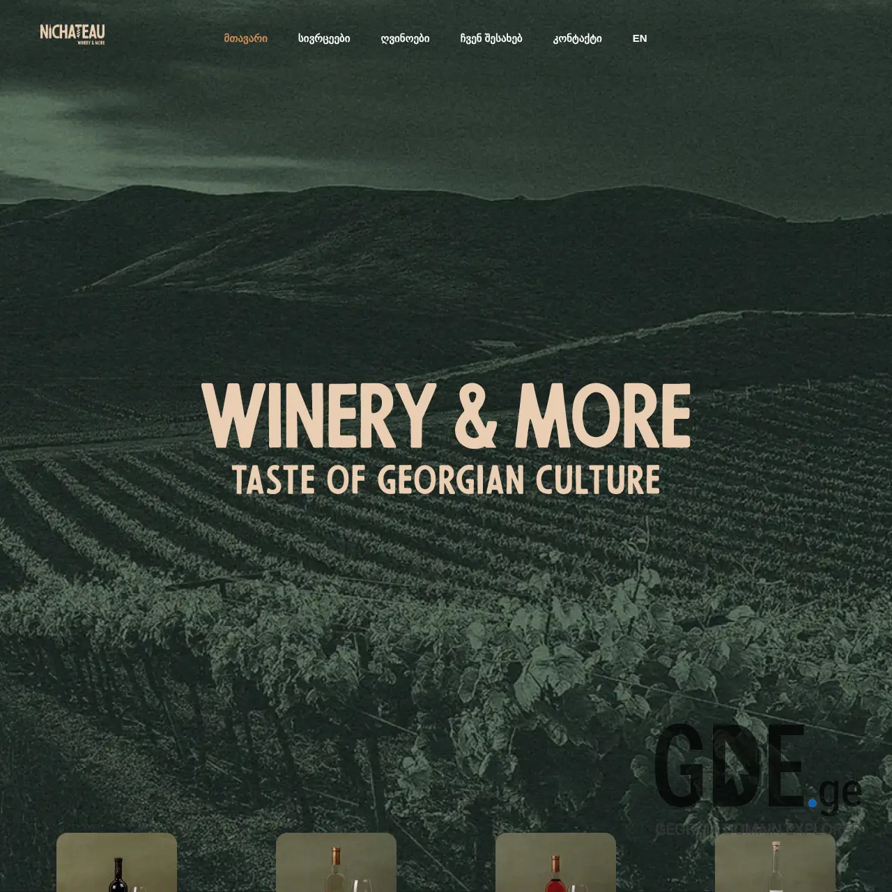 Screenshot of the site nichateau.ge at 2026-01-08