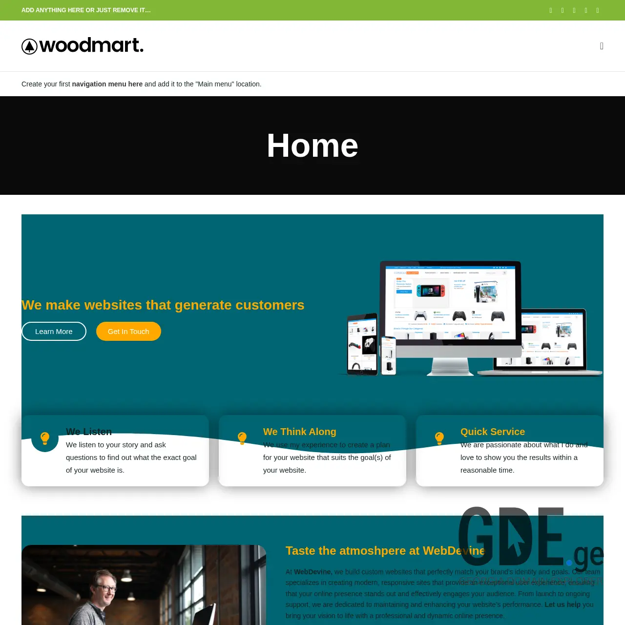 Screenshot of the site nikala.ge at 2025-12-15