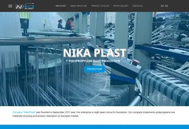 Screenshot of nikaplast.ge