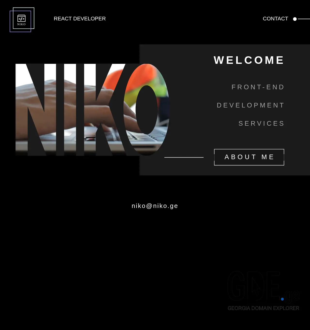 Screenshot of the site niko.ge at 2025-11-29